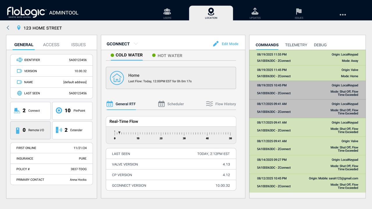 New Device View in Light Mode
